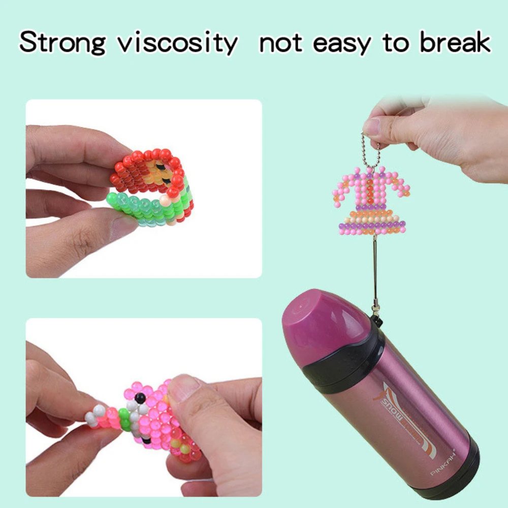 1000 Pcs/box DIY Water Spray Magic Beads Handmade Toy Set Children's Color Crystal Beads Puzzle Craft Kit Gift Variety Bean Toys - Image 4