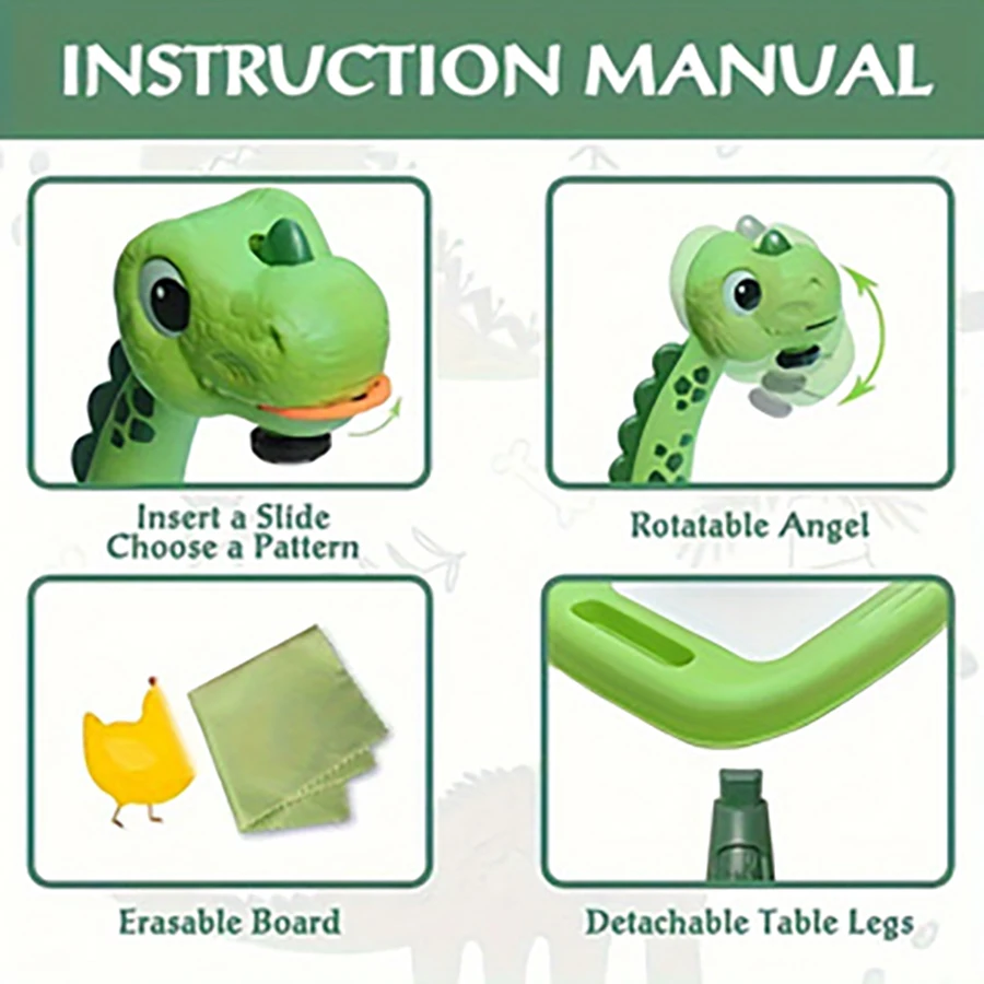 Dinosaur painting projector, puzzle toy drawing board, art and handmade toys for boys and girls, suitable gifts for children - Image 5