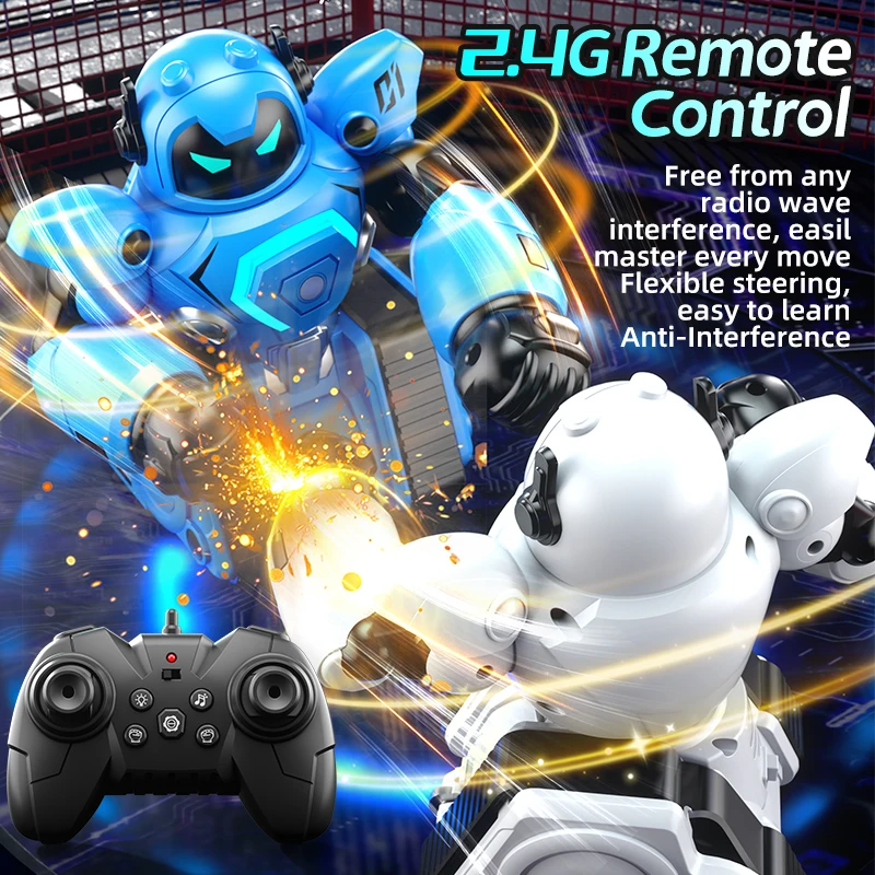 JJRC R30 parent-child interactive remote control football fighting robot double boxing remote control boy DIY children's toy - Image 6