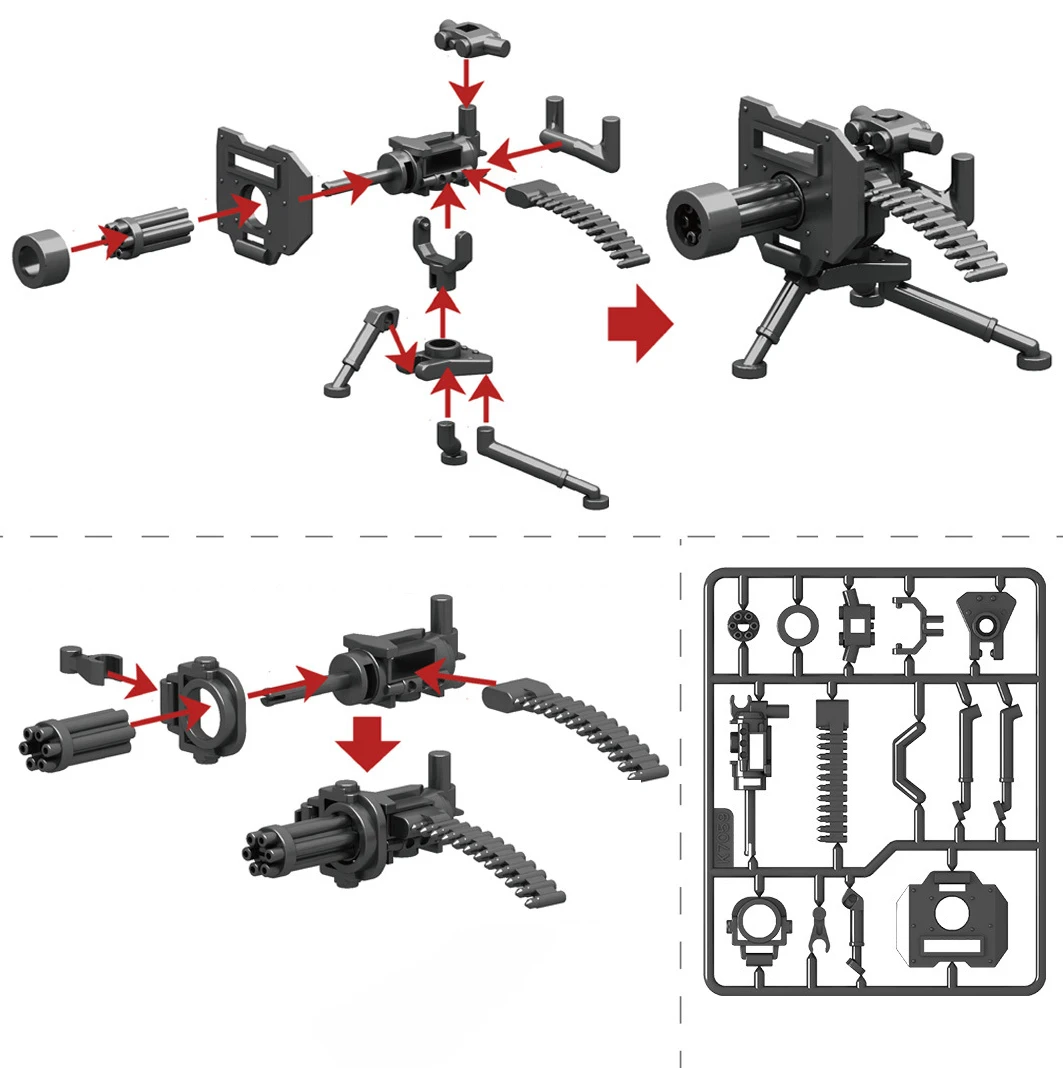 Military Model Modern Weapons Special Forces Army Armored Vehicle Jeeps Car Guns Police SWAT Gangster Soldier Building Block Toy - Image 4