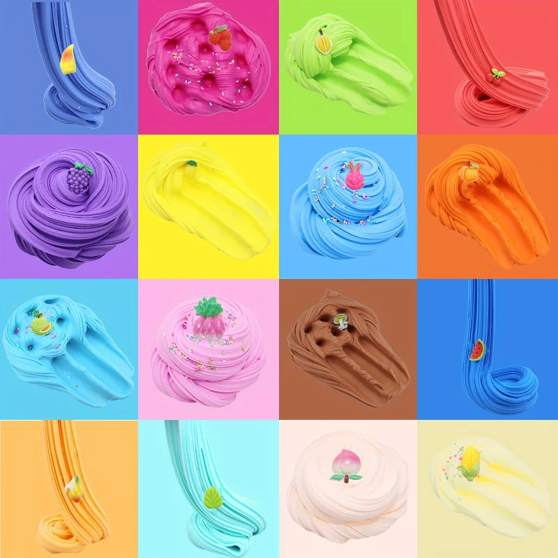 1/24pcs Butter Slime Kit For Girls Party Favors Birthday Gift With Stretchy And Non-Sticky, Stress Relief Toy For Girls And Boys - Image 5
