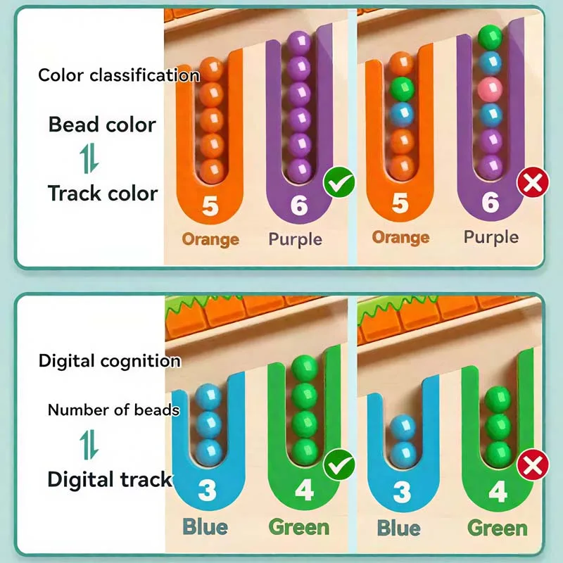 Children's Magnetic Maze Walking Ball Baby Concentration Training Writing Logic Thinking 3-4 Year Old Early Education Puzzle Toy - Image 2