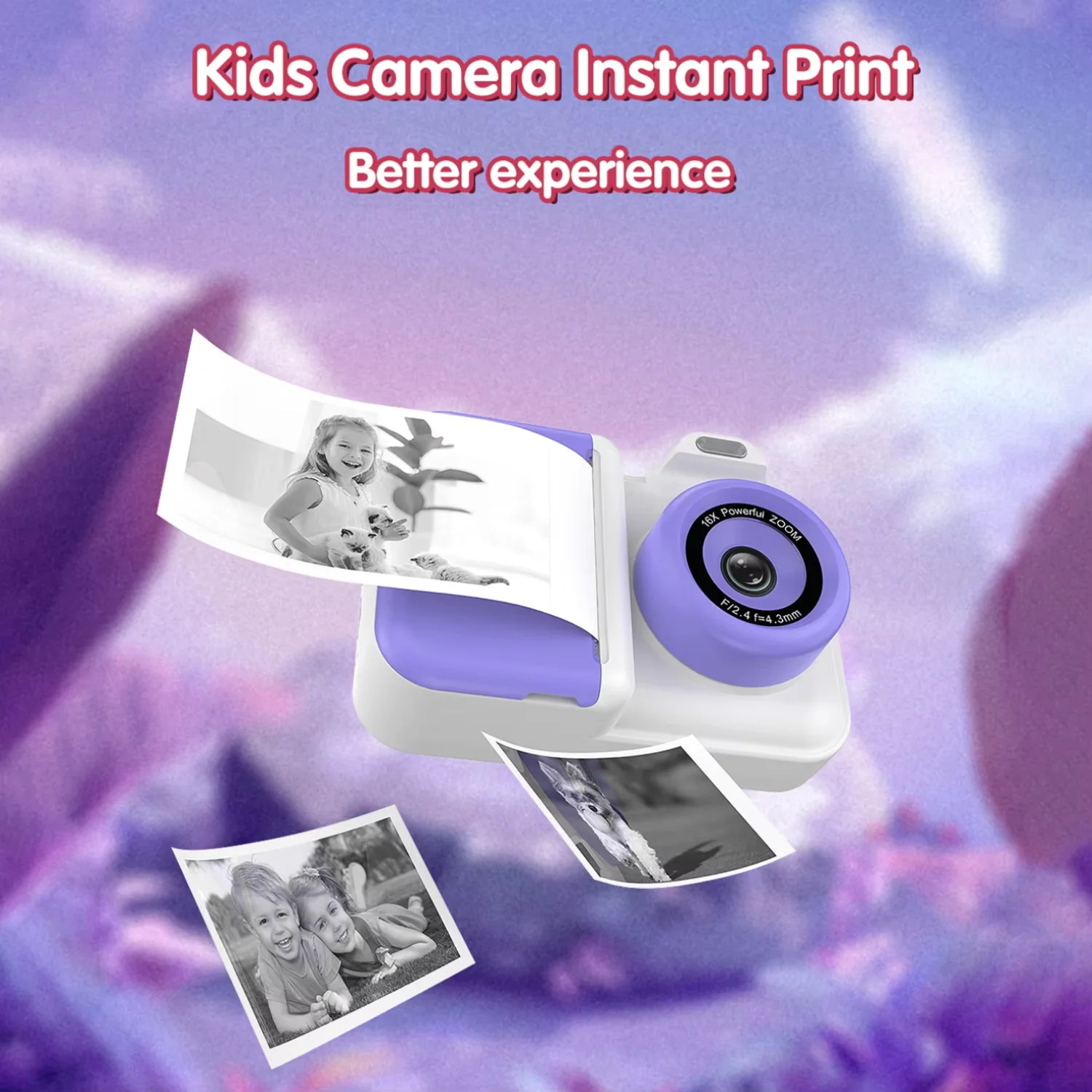 Digital Camera PhotographyInstant PrintingPhotosOutdoorHDCamera Video Recorder Education Children MiniToysChildrenChristmasGifts - Image 5