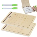 Russian Wood Writing Board Preschool Alphabet Board Writing Tablet Fun Interactive Learning Tool Boys Girls Drawing Toy For