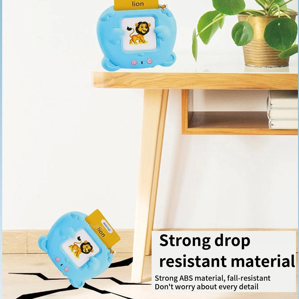 Talking Flash Cards for Kids Early Learning Educational Toy with Audio Sounds Montessori Language Development Toddler Flashcards - Image 5