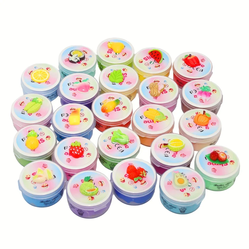 1/24pcs Butter Slime Kit For Girls Party Favors Birthday Gift With Stretchy And Non-Sticky, Stress Relief Toy For Girls And Boys - Image 4